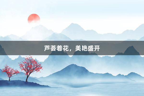 芦荟着花，美艳盛开